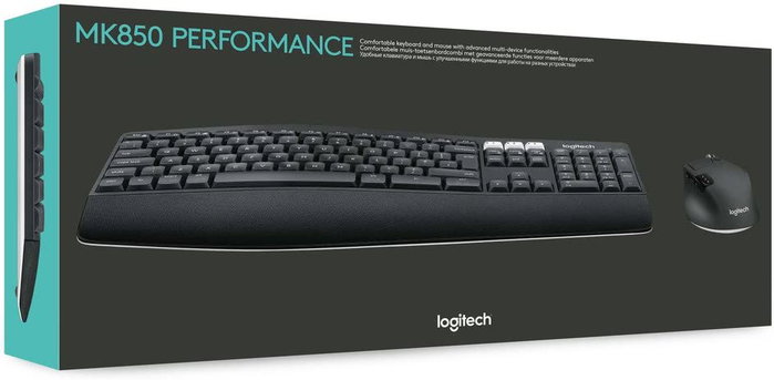 Logitech MK850 Performance Combo Teclado y Ratón Inalámbrico Negro